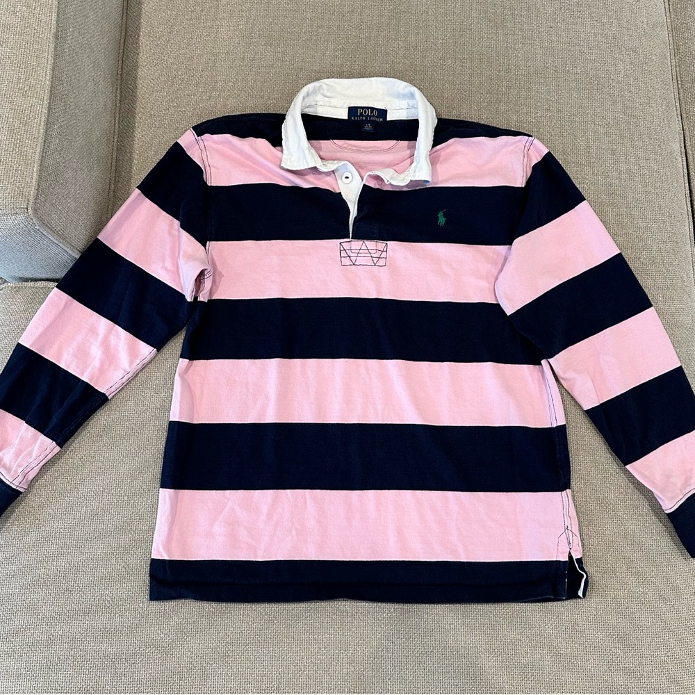 **SOLD**Polo by Ralph Lauren Kids Polo in Pink and Navy